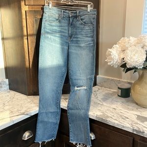 Veronica Beard Ryleigh slim straight high-rise Jean